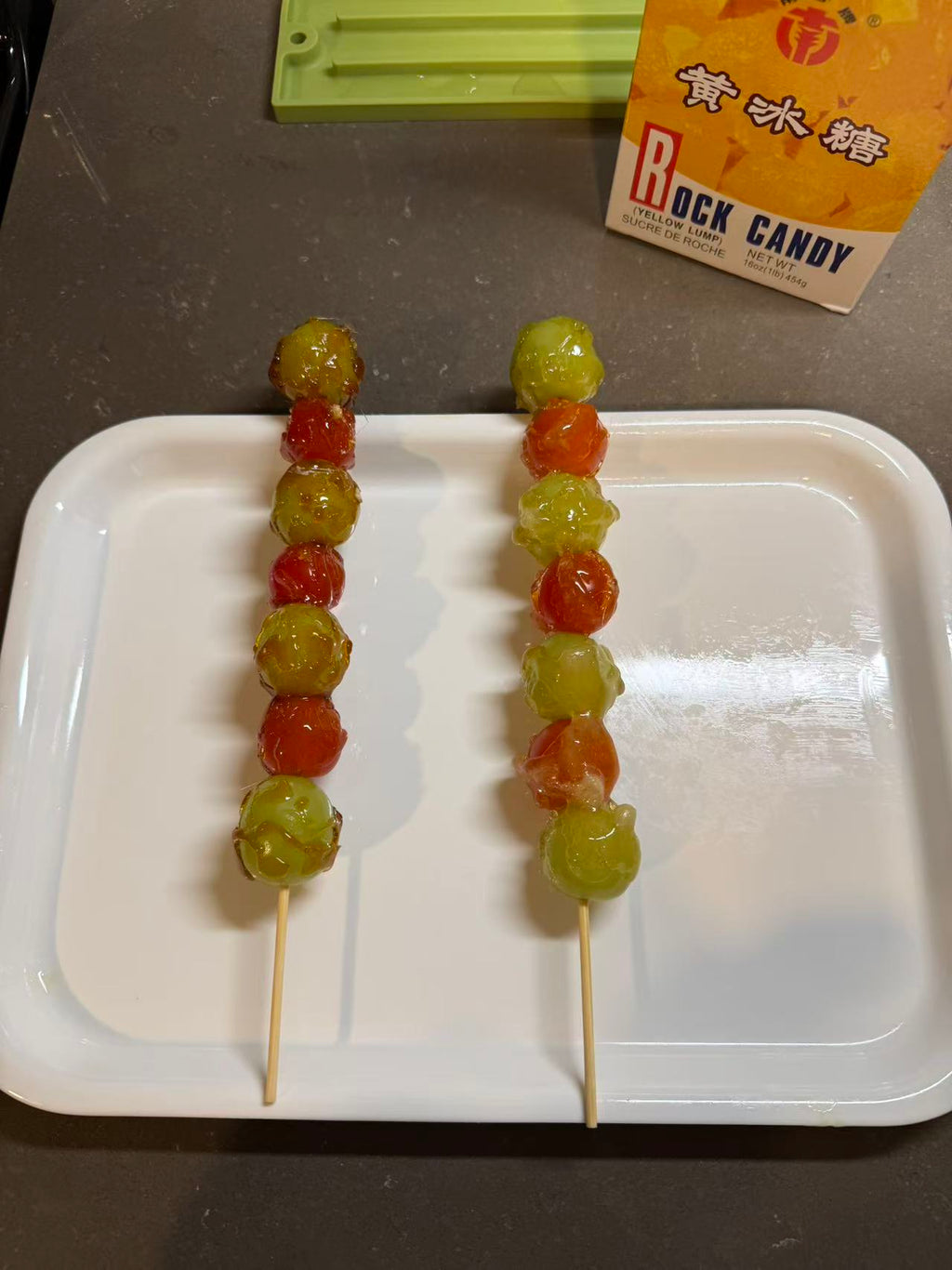 Candied hawthorn on a stick